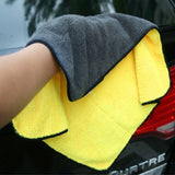 Maxbell Soft Car Washing Cleaning Drying Towel Cloth Hemming Double-Sided 38x45cm