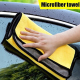 Maxbell Soft Car Washing Cleaning Drying Towel Cloth Hemming Double-Sided 38x45cm