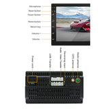 Maxbell 7"HD 2DIN Car Stereo Video MP5Player Bluetooth FM Radio AUX USB 4led Camera