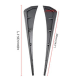 Maxbell Pair Black Carbon Front Fender Side Vent Cover for Honda Civic 2016-2018