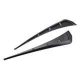 Maxbell Pair Black Carbon Front Fender Side Vent Cover for Honda Civic 2016-2018