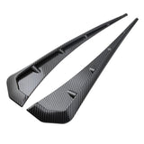 Maxbell Pair Black Carbon Front Fender Side Vent Cover for Honda Civic 2016-2018