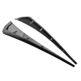 Maxbell Pair Black Carbon Front Fender Side Vent Cover for Honda Civic 2016-2018