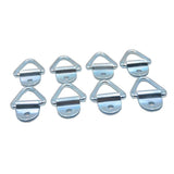 Maxbell 8Pcs Car Auto Pickups 2" Black Steel Tie-Down V-Ring Anchor Accessories