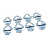 Maxbell 8Pcs Car Auto Pickups 2" Black Steel Tie-Down V-Ring Anchor Accessories