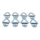 Maxbell 8Pcs Car Auto Pickups 2" Black Steel Tie-Down V-Ring Anchor Accessories