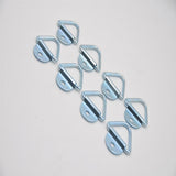 Maxbell 8Pcs Car Auto Pickups 2" Black Steel Tie-Down V-Ring Anchor Accessories