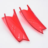 Maxbell 2x Red Accessories Protective Racing Strong Adhesive Helmet Horns Ears
