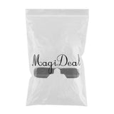 Maxbell 2pc Rear Mirror Cover Cap 51168238376 for BMW E46 E39 1998-2005 Black