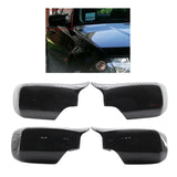 Maxbell 2pc Rear Mirror Cover Cap 51168238376 for BMW E46 E39 1998-2005 Black