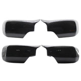 Maxbell 2pc Rear Mirror Cover Cap 51168238376 for BMW E46 E39 1998-2005 Black
