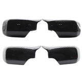 Maxbell 2pc Rear Mirror Cover Cap 51168238376 for BMW E46 E39 1998-2005 Black