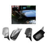 Maxbell 2pc Rear Mirror Cover Cap 51168238376 for BMW E46 E39 1998-2005 Black