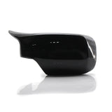Maxbell 2pc Rear Mirror Cover Cap 51168238376 for BMW E46 E39 1998-2005 Black