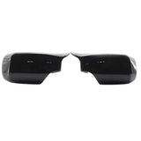 Maxbell 2pc Rear Mirror Cover Cap 51168238376 for BMW E46 E39 1998-2005 Black