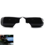 Maxbell 2pc Rear Mirror Cover Cap 51168238376 for BMW E46 E39 1998-2005 Black
