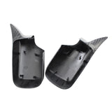 Maxbell 2pc Rear Mirror Cover Cap 51168238376 for BMW E46 E39 1998-2005 Carbon Fiber