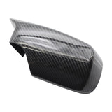 Maxbell 2pc Rear Mirror Cover Cap 51168238376 for BMW E46 E39 1998-2005 Carbon Fiber