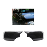 Maxbell 2pc Rear Mirror Cover Cap 51168238376 for BMW E46 E39 1998-2005 Carbon Fiber