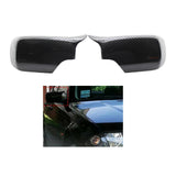 Maxbell 2pc Rear Mirror Cover Cap 51168238376 for BMW E46 E39 1998-2005 Carbon Fiber