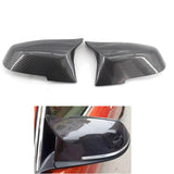 Maxbell 2 Pcs Carbon Fiber Style Rear Mirror Cover Caps for BMW E84 F20 F21 F22 F30