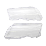 Maxbell L&R Headlight Lens Cover Fit for BMW E46 3-Series 330xi 4-Door 4DR 98-01