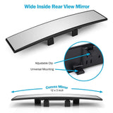 Maxbell 11.8" 300mm Universal Car Interior Anti Glare Rear View Mirror  clear