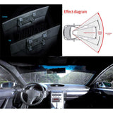 Maxbell 11.8" 300mm Universal Car Interior Anti Glare Rear View Mirror  blue