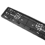 Maxbell New Vehicle License Plate Frame Back Front Fits EU Standard Cars Waterproof