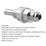 Maxbell Oil End Fitting Adaptor Precision Machining Silver Anode Surface  AN6 5 16
