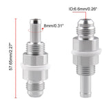 Maxbell Oil End Fitting Adaptor Precision Machining Silver Anode Surface  AN6 5 16