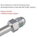 Maxbell Oil End Fitting Adaptor Precision Machining Silver Anode Surface AN6 3 8