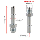 Maxbell Oil End Fitting Adaptor Precision Machining Silver Anode Surface AN6 3 8