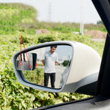 Maxbell Rear View HD Glass Car Blind Spot Mirrors for SUV Trucks Fan White