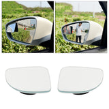 Maxbell Rear View HD Glass Car Blind Spot Mirrors for SUV Trucks Fan White