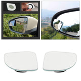 Maxbell Rear View HD Glass Car Blind Spot Mirrors for SUV Trucks Fan White