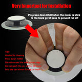 Maxbell Rear View HD Glass Car Blind Spot Mirrors for SUV Trucks Round Blue