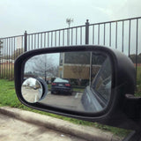 Maxbell Rear View HD Glass Car Blind Spot Mirrors for SUV Trucks Round Blue