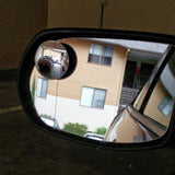 Maxbell Rear View HD Glass Car Blind Spot Mirrors for SUV Trucks Round Blue
