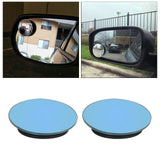 Maxbell Rear View HD Glass Car Blind Spot Mirrors for SUV Trucks Round Blue