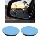 Maxbell Rear View HD Glass Car Blind Spot Mirrors for SUV Trucks Round Blue