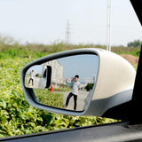 Maxbell Rear View HD Glass Car Blind Spot Mirrors for SUV Trucks Fan Blue