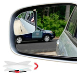 Maxbell Rear View HD Glass Car Blind Spot Mirrors for SUV Trucks Fan Blue