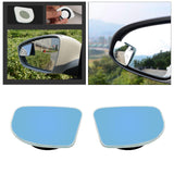 Maxbell Rear View HD Glass Car Blind Spot Mirrors for SUV Trucks Fan Blue