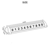 Maxbell Car Temporary Parking Notification Hidden Protect Privacy for Car Stop Sign White