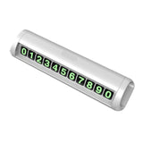 Maxbell Car Temporary Parking Notification Hidden Protect Privacy for Car Stop Sign White