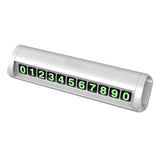 Maxbell Car Temporary Parking Notification Hidden Protect Privacy for Car Stop Sign White