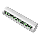 Maxbell Car Temporary Parking Notification Hidden Protect Privacy for Car Stop Sign White