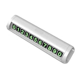 Maxbell Car Temporary Parking Notification Hidden Protect Privacy for Car Stop Sign White
