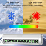 Maxbell Car Temporary Parking Notification Hidden Protect Privacy for Car Stop Sign White